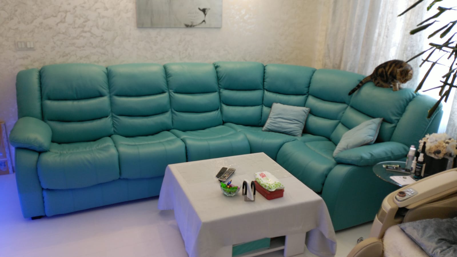 Перетяжка дивана на дому. Семенов